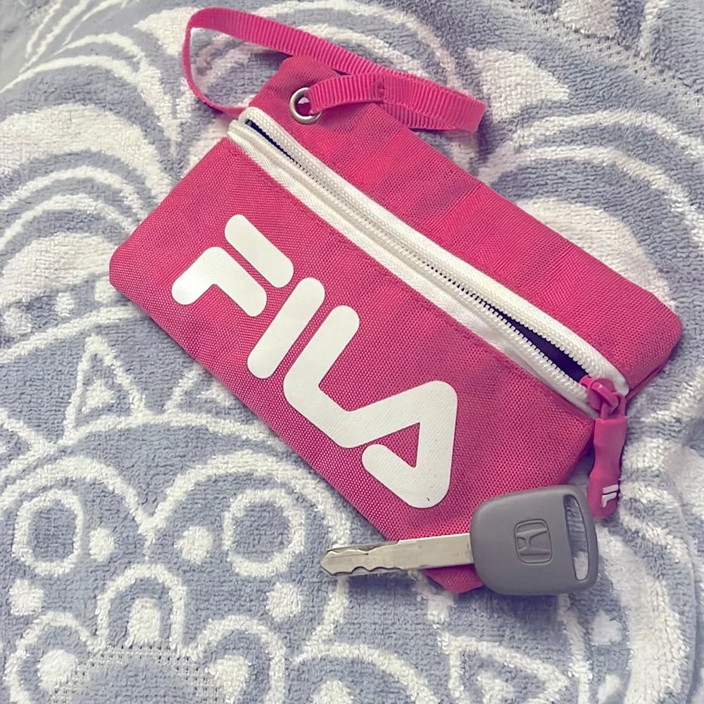 Fila Pink Wristlet Zipper Pouch - Picture 9 of 9